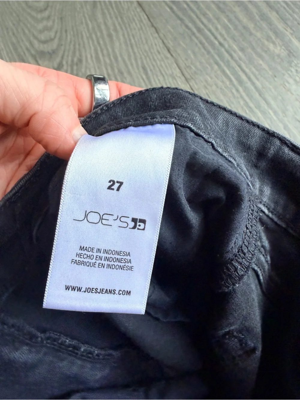 Joe's Bootcut Jeans in Washed Black Size 27